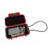 ABS Waterproof Security Box with Combination Lock and Security Cable - Red SBPSBRDCL