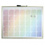 Luxurious Rainbow Magnetic Calendar Board with Gold Aluminium Frame - 43 x 58 cm WALAWBRC