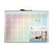 Luxurious Rainbow Magnetic Calendar Board with Gold Aluminium Frame - 43 x 58 cm WALAWBRC