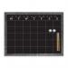 Charcoal Frame Magnetic Calendar Chalk Board - 40.6 x 50.8 cm WALMBBC