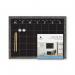 Charcoal Frame Magnetic Calendar Chalk Board - 40.6 x 50.8 cm WALMBBC