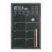 Charcoal Frame Magnetic Weekly Planner Chalk Board - 28 x 43 cm WALMBBWP