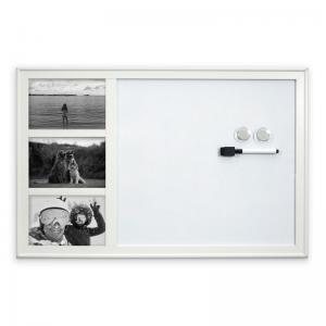 Cathedral Products White Photo Frame Magnetic Dry Erase Board - 38 x