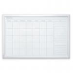Modern White Frame Magnetic Monthly Planner Dry Erase Board - 51 x 76 cm WALMWBC