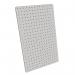 Peg Board with 12 Hooks - White - 56x36cm WALPB36
