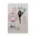 Peg Board with 12 Hooks - White - 56x36cm WALPB36