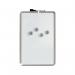 28 x 43cm Magnetic Dry Erase Board with Chrome Corners WALWB2843GY