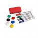 Accessory Kit for Whiteboards - 6 Magnets, 4 Dry Erase Markers, Dry Eraser WALWBACC