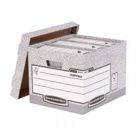 Bankers Box System Standard Box Grey (FSC) Pack of 10 333X285X380mm 00810-FF