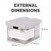 System Standard Box Grey (FSC) Pack of 10 333X285X380mm 00810-FF