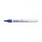 Drywipe Chisel Tip Marker Blue Pack of 10 00DCTMBL10