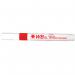 Drywipe Chisel Tip Marker Red Pack of 10 00DCTMRE10