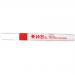 Drywipe Chisel Tip Marker Red Pack of 10