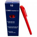 Fineliner Pen 0.4mm Red 00FLPENRE10