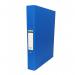 A photo of CTS Ring Binders A4 with a 2-ring mechanism and 25mm filing capacity in blue packaging. The pack includes 10 binders. The binders appear sturdy and efficient for organizing and storing A4-sized documents. The blue color adds a pop of color to any workspace.