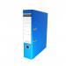 The photo shows a pack of 10 blue CTS Lever Arch Files A4 70mm Filing Capacity Lever Arch Files. Each file has a spine label and can hold up to 70mm of documents. The files have a classic lever arch design and are sturdy for organizing important papers.