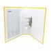 A4 70mm Filing Capacity Lever Arch File with Spine Label - Yellow (Pack of 10) 00ST0075