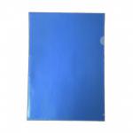 A4 Polypropylene Cut Flush Folder Transparent Blue (Pack of 100) 00ST1804