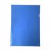 A4 Polypropylene Cut Flush Folder Transparent Blue (Pack of 100) 00ST1804