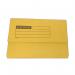 The CTS Document Wallets Foolscap is a bright yellow folder made of 220gsm manilla material. It features a half flap to keep documents secure and organized. Pack of 50 for convenient storage and accessibility.