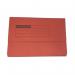 The CTS Document Wallets Foolscap 220gsm Manilla Half Flap Document Wallet Red (Pack of 50) 00ST2205 features a bold red color with a half flap closure. Made of durable 220gsm manilla, this pack of 50 wallets is perfect for organizing important documents and files.