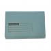 The CTS Document Wallets Foolscap 280gsm Manilla Full Flap Document Wallet Blue features a sturdy 280gsm manilla material and a full flap closure to keep your documents secure. A pack of 50 ensures you have plenty of storage options.