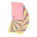 A4 Manilla Subject Dividers 20 Part Assorted Alternating Pastel Colours with Blank Tabs 00ST4504