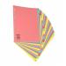 A4 Manilla Subject Dividers 20 Part Assorted Alternating Pastel Colours with A-Z Tabs 00ST4505