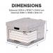 System large Box Grey (LP) (FSC) Pack of 10 380X287X430mm 01810-FFLP