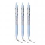 Z-GRIP Smooth Glam Black Ink Ballpoint Pens Blue Marble Pack of 3 02756