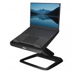 The Fellowes Laptop Stands Hana LT Laptop Stand in black is a sleek and sturdy addition to any workspace. Its adjustable height and angle make it perfect for comfortable and ergonomic laptop use. The all-black design adds a modern and professional touch to any desk or table.
