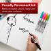 Permanent Markers Sharpie Permanent Marker Fine Tip 0.9mm Line Black Pack of 12 100081