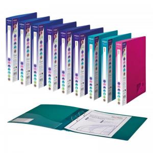 Snopake RingBinder 225 O Ring A4 Electra Assorted- 10 Binders 10165