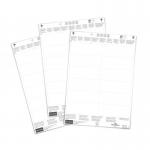 Durable Ticket Sheet Inserts 100x38mm 102202