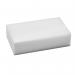 The Erase-All Sponges are rectangular, off-white sponges with a soft texture. They have a slightly curved shape and measure approximately 3.5 inches in length and 2.5 inches in height. The sponges are individually wrapped and come in a pack of 10. The packaging features the product name and a photo of the sponges on a blue background.