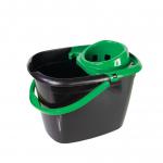 Bucket Great British Recycled With Green Wringer 14l 