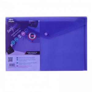 Snopake Polyfile Foolscap Electra Purple- 5 Files 11162
