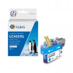 Compatible Brother LC422XLC High Capacity Cyan Ink Cartridge 11511427