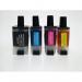 This photograph shows a pack of four compatible ink cartridges for Brother LC900 printer. The cartridges have a sleek design with black, magenta, yellow, and cyan colors. The packaging is straightforward with clear labeling.