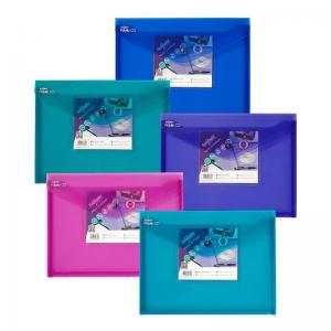Snopake Polyfile CD A4 Electra Assorted- 5 Files 11800