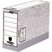 The Fellowes Transfer Cases System is a set of 10 grey folio transfer files, each measuring 120x255x360mm. The cases feature the FSC logo and are designed for easy organization and storage of documents and papers. The sturdy construction and 120mm width make these cases ideal for a variety of filing needs.