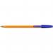 BIC Orange Ballpoint Pen Blue Fine 0.3mm Pack of 20 1199110111