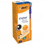 BIC Orange Ballpoint Pen Blue Fine 0.3mm Pack of 20 1199110111