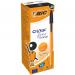 BIC Orange Ballpoint Pen Black Fine 0.3mm Pack of 20 1199110114
