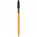 BIC Orange Ballpoint Pen Black Fine 0.3mm Pack of 20 1199110114