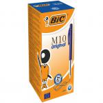 BIC M10 Clic Retractable Medium 10mm Blue Pack of 50 1199190121
