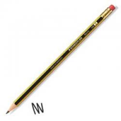 STAEDTLER Noris 122HB Rubber Tip Pencil Pack of 12 122-HB