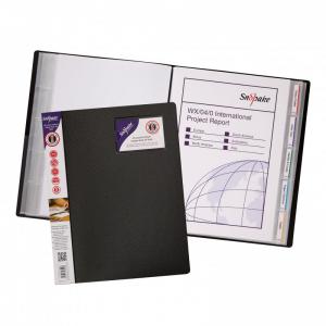 Snopake Display Book Indexed 40 pocket 80 sides to view A4 Black- 5