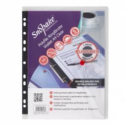 Snopake Polyfile RingBinder Wallet A4 Clear- 5 Files 12566