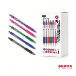 Zebra Z-Grip Retractable Ballpoint Pen Assorted Ink Pack of 50 12758